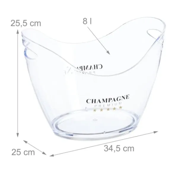 Isspand, 25,5x34,5x25 cm, Klar New
