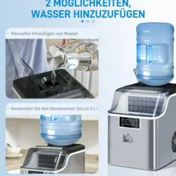 Isterningmaskine 20 kg/24 t, 2,3 L, 3,2 L tank, auto-rens, rustfri, 25,2×36×37,1 cm Best