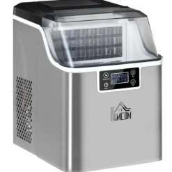 Isterningmaskine 20 kg/24 t, 2,3 L, 3,2 L tank, auto-rens, rustfri, 25,2×36×37,1 cm Outlet