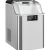 Isterningmaskine med dispenser – 20 kg/24 timer, 2,1 L vandtank, sølv Outlet