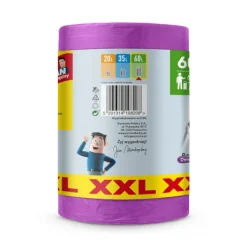 Skraldeposer>JAN NIEZBĘDNY HD affaldsposer med håndtag 60L - skovfrugtduft 60 stk (XXL)