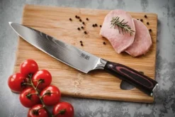 Japanske knivsæt med 8 Muteki i gaveæske. Højkulstofstål. Clearance