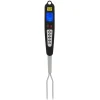 Køkkentermometre>Øjeblikkelig aflæsning Dobbelt sonde LED-display Digitalt kødgrilltermometer Madlavningsgaffel