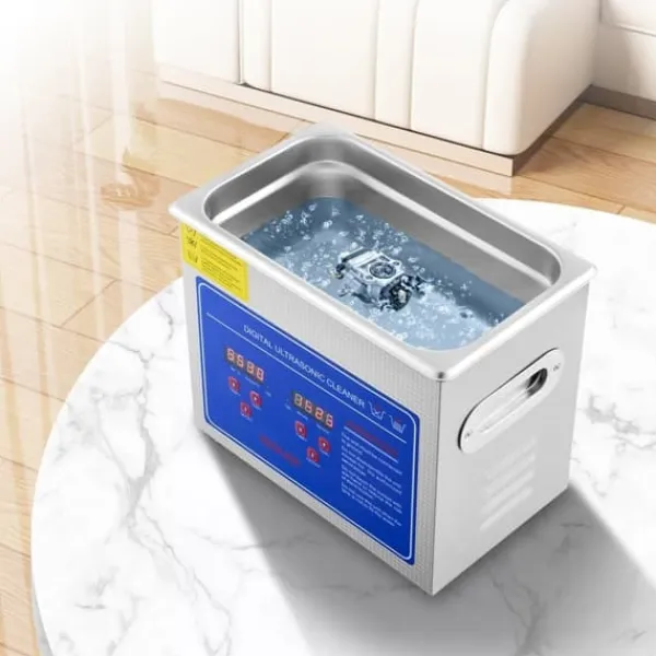 JPS-20A Ultraschallrenser 3L til smykker, rustfrit stål med digital skærm - effektiv ultrasonisk rengøring. New