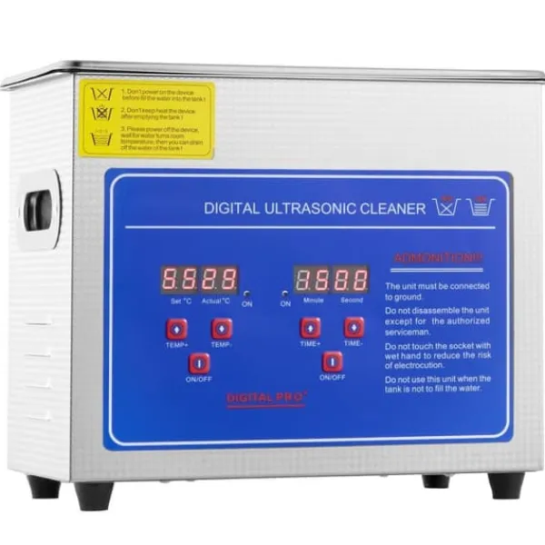 JPS-20A Ultraschallrenser 3L til smykker, rustfrit stål med digital skærm - effektiv ultrasonisk rengøring. New