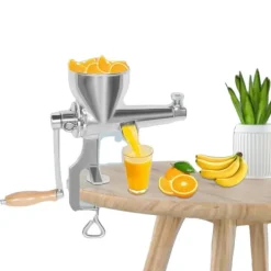 Juicer, Håndpresset, Rustfrit Stål,Sølv Discount