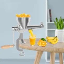 Juicer, Håndpresset, Rustfrit Stål,Sølv Discount