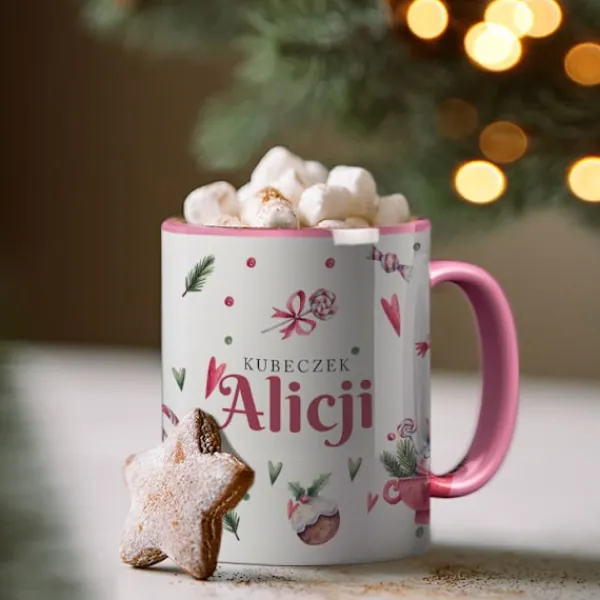Kaffe- & Teservicer>JULEKRUS MED NAVN JULEMANDENS GAVER TIL BØRN JUL + NAVN