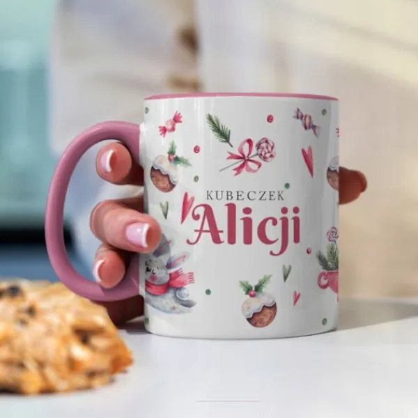 Kaffe- & Teservicer>JULEKRUS MED NAVN JULEMANDENS GAVER TIL BØRN JUL + NAVN