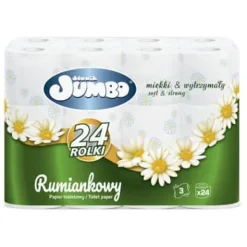 JUMBO ELEPHANT Kamille toiletpapir 24 ruller 3-lags Outlet