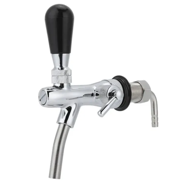 Justerbar ølhane - G5/8" gevind, forkromet messing rustfrit stål, tilbehør til øltønde Clearance