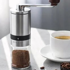 K4 Manuel Kaffebønnekværn - Rustfrit Stål & Keramik