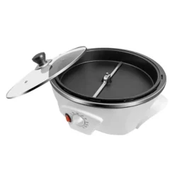 Kaffebønnerister - Elektrisk Ristemaskine - 1200W - 220–240V - 500 g Kapacitet - PP & Glas - Til Kaffe/Nødder - Hvid Outlet