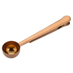 Kaffemål med Squeeze Rose Gold - Spoon med klemme til kaffe Outlet