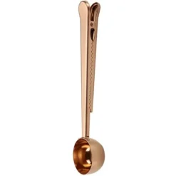 Kaffemål med Squeeze Rose Gold - Spoon med klemme til kaffe Outlet