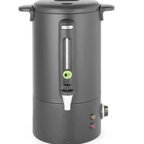 Kopvarmer>Kaffevarmer med drypfri hane sort Concept Line 10 l - Hendi 211458