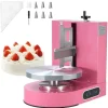 Udstyr Til Kagedekoration>Kage Dekorationsmaskine, Frosting Spredning 4 til 12, Pink, brugervenlig, nem at rengøre, præcise resultater