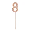 Udstyr Til Kagedekoration>Kagefigur Rhinestone Nummer 8, Pink