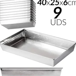 Bagning>Kageform, non-stick, høj varmefordeling, 9 PAs-40x25x6cm