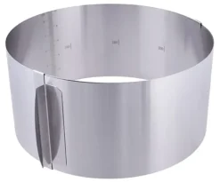 Kagekant h=10cm justerbar 16-30cm med skala høj kageform Clearance