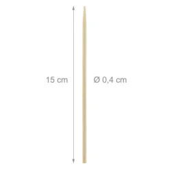 Kagepop pinde, 15x0,4 cm, Natur, Bambus Discount
