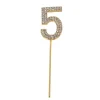 Kagetopper med ZIRCONS GOLDEN nummer "5"