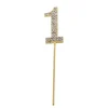 Kagetopper med ZIRCONS GOLDEN nummer "1" Hot