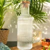 Karaffel | NATIA | rillet med prop, transparent | 1 l | 890999 Hot