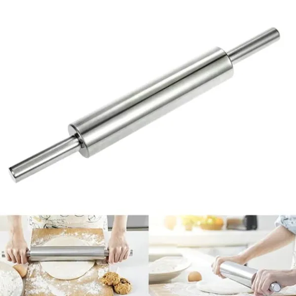 Kageruller>Kavel i rostfritt stål Non Stick Kavel för att baka deg Pizza Paj Bakning Verktyg Kökstillbehör