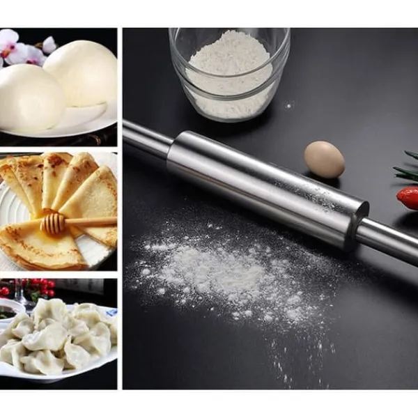 Kageruller>Kavel i rostfritt stål Non Stick Kavel för att baka deg Pizza Paj Bakning Verktyg Kökstillbehör