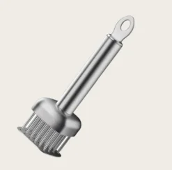 Kødhammer i rustfrit stål med firkantede og runde nåle Model 1 Outlet