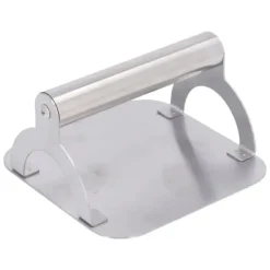 Kødpresse Røgfri Non Stick Tidsbesparende rustfrit stål burgerpresse til køkken Udendørs grill 14CM Square Hot
