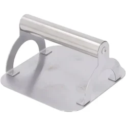 Kødpresse Røgfri Non Stick Tidsbesparende rustfrit stål burgerpresse til køkken Udendørs grill 14CM Square Hot