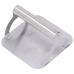 Kødpresse Røgfri Non Stick Tidsbesparende rustfrit stål burgerpresse til køkken Udendørs grill 14CM Square Hot
