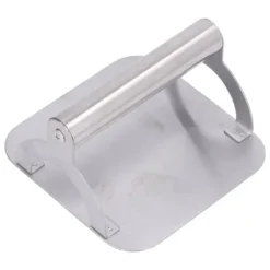 Kødpresse Røgfri Non Stick Tidsbesparende rustfrit stål burgerpresse til køkken Udendørs grill 14CM Square Hot