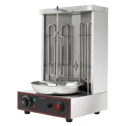 Kebab-/Gyrosgrill - Elektrisk Vertikalt Rotisseri - 3000W - 2 Brændere - 50–300°C - 220V - 10 kg Kapacitet - Rustfrit Stål 201 Online