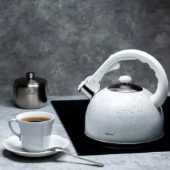 Elkedel>KEDEL MED FLØJTE 2.6L KINGHOFF KH-1407 MARMOR