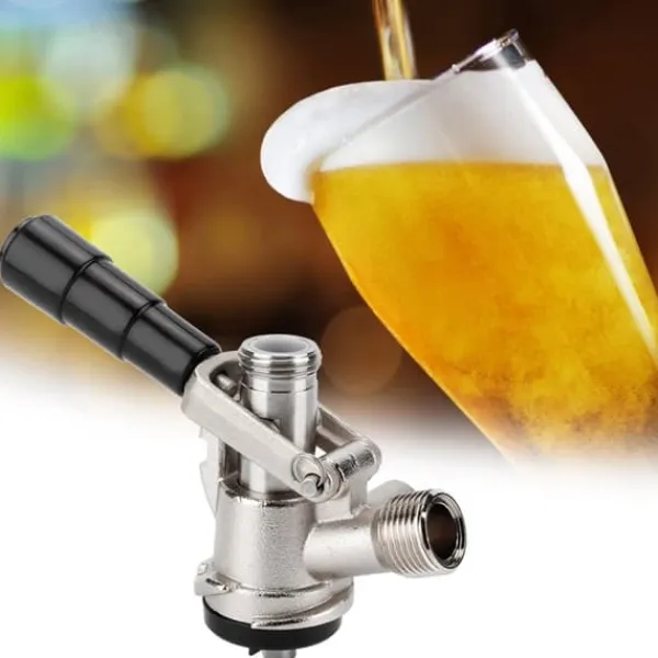 Ølhaner>Keg Coupler S Type Fadøl Dispenser med Sikkerheds Overtryksventil Hjemmebrygningssystem