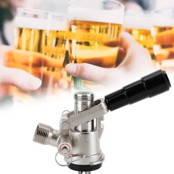 Ølhaner>Keg Coupler S Type Fadøl Dispenser med Sikkerheds Overtryksventil Hjemmebrygningssystem