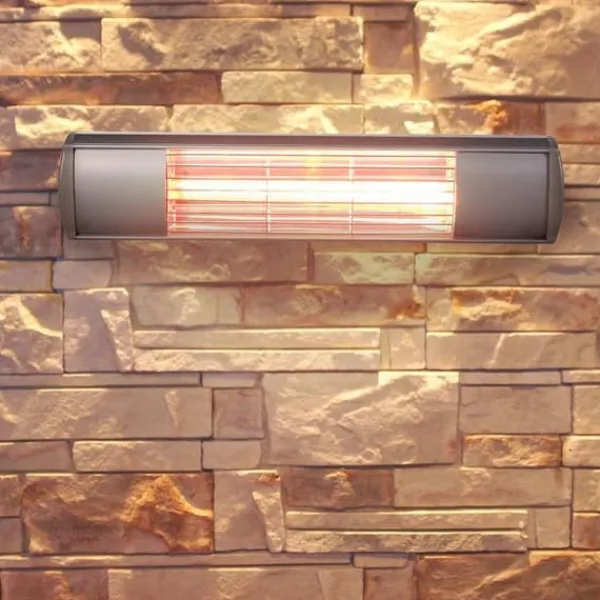 Terrassevarmere>Kekai Væg Halogenvarmer Golden Tube 2000w Gylden