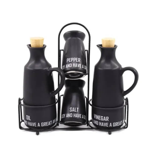 Olie- & Eddikebeholdere>Keramisk krydderisæt 5 dele MAESTRO Eco Style MR-20029-04S