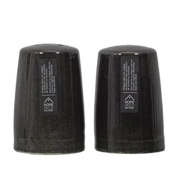 Salt- & Peberstrøere>KERAMISK SALT- OG PEBER-SHAKER Sæt Negro