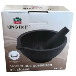 KINGHOFF KH-1197 KØKKENMØRTEL AF STØBEJERN