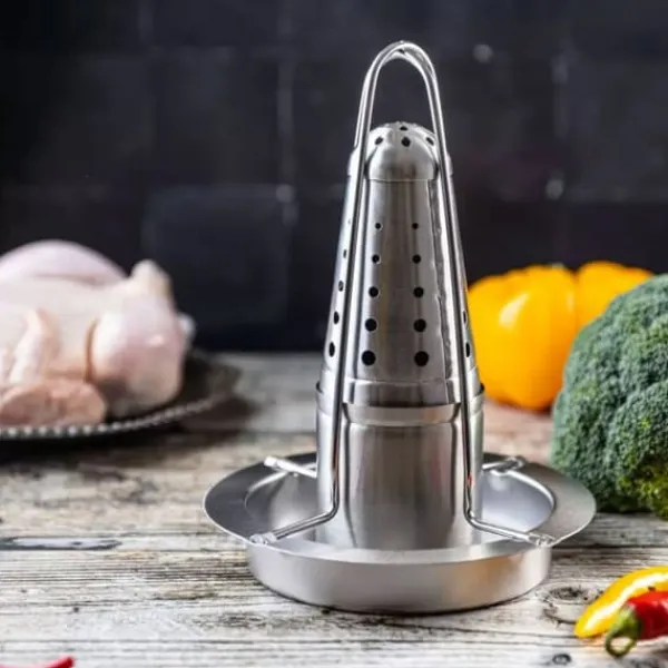 Griller>KINGHOFF KH-1880 KYLLINGESTEGEGRET MED AFDRÆN OG AROMATISER