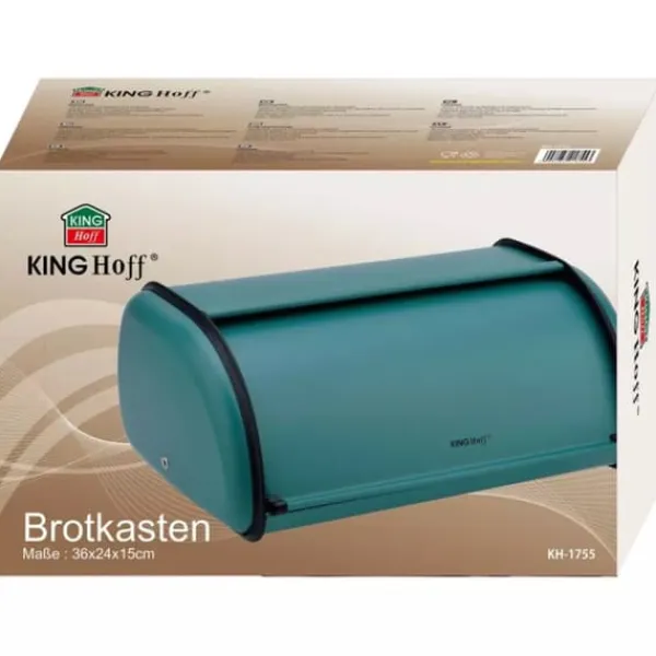 Brødkasser & Brødposer>KINGHOFF KH-1755 STÅLBRØDÆSKE grøn