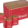 Brødkasser & Brødposer>KINGHOFF STÅLBRÆSER + 3 BEHOLDERE KH-1085