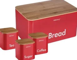 Brødkasser & Brødposer>KINGHOFF STÅLBRÆSER + 3 BEHOLDERE KH-1085