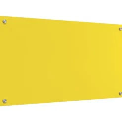 Køkken bagvæg i hærdet glas - Modern Design | Størrelse: 90 x 50 x 0.6 cm | Farve: Gul