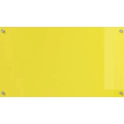 Køkken bagvæg i hærdet glas - Modern Design | Størrelse: 90 x 50 x 0.6 cm | Farve: Gul