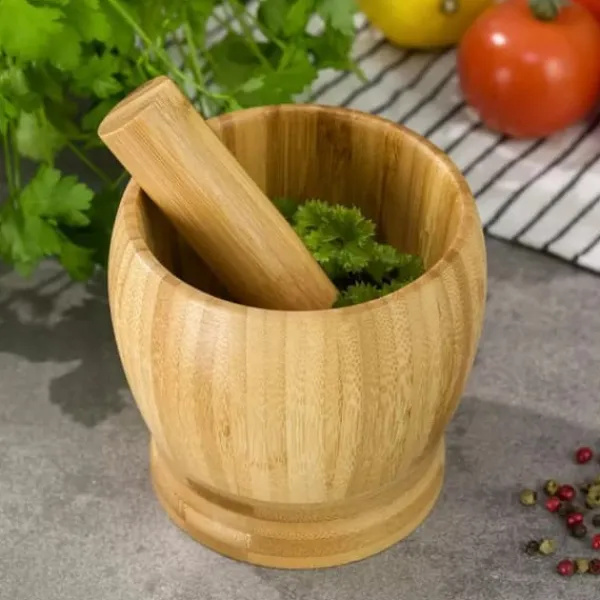 KØKKEN BAMBUMØRTEL 11cm KINGHOFF KH-1617 Online